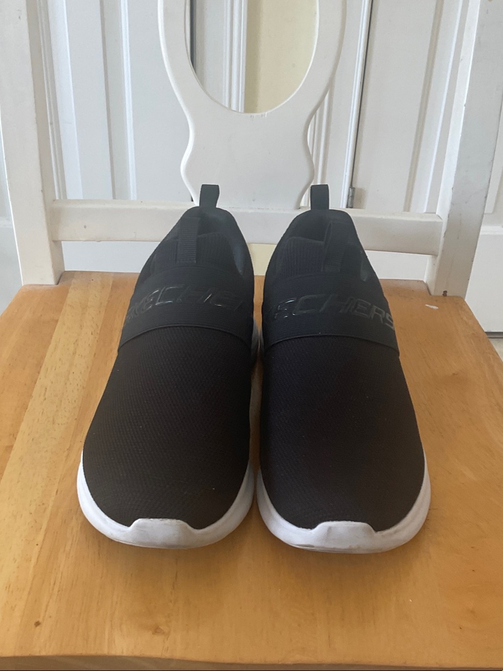 Skechers Slip-On Athletic Sneakers in Black